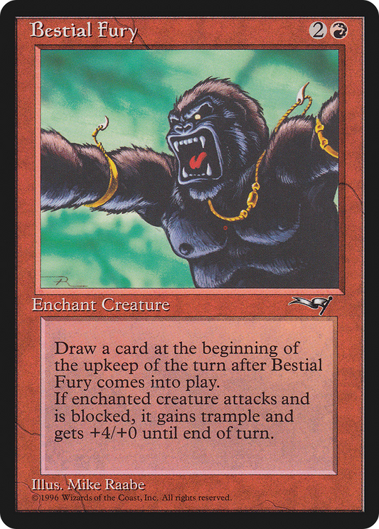 Bestial Fury (ALL-67A) - Alliances - Premium MTG Single from Wizards of the Coast - Just $0.08! Shop now at Game Crave Tournament Store