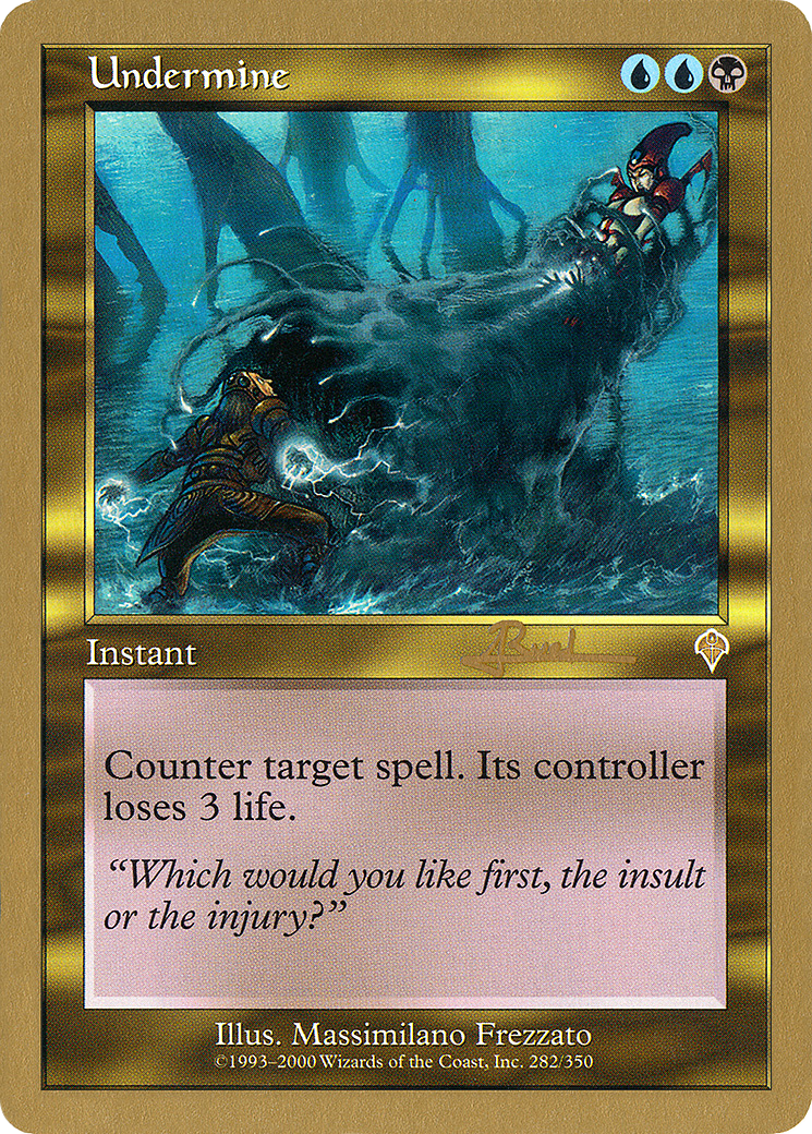 Undermine (WC01-AR282) - World Championship Decks 2001 - Premium MTG Single from Wizards of the Coast - Just $0.30! Shop now at Game Crave Tournament Store