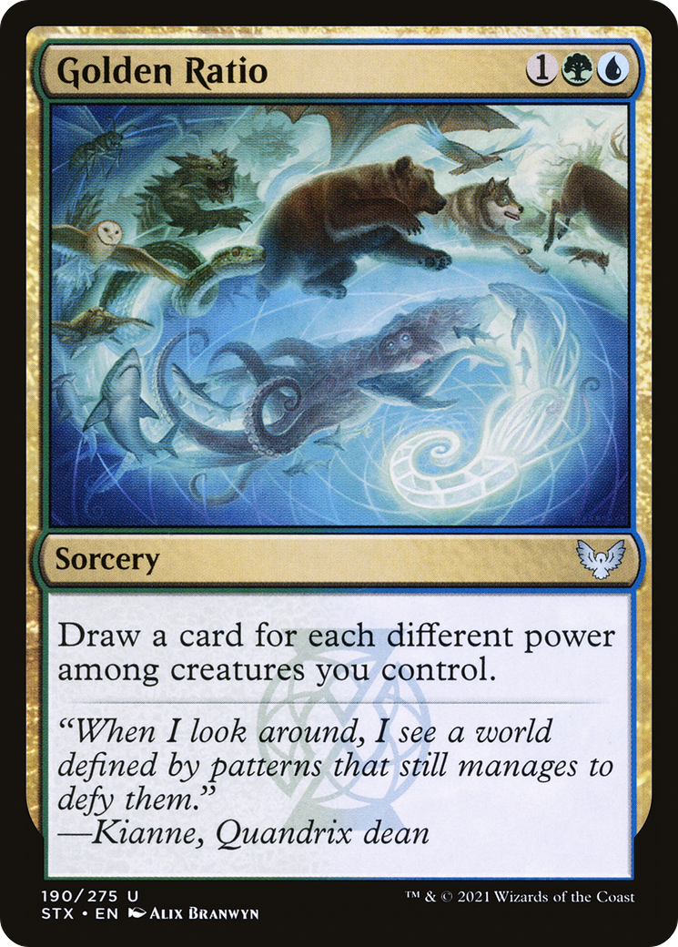 Golden Ratio (STX-190) - Strixhaven: School of Mages - Premium MTG Single from Wizards of the Coast - Just $0.08! Shop now at Game Crave Tournament Store