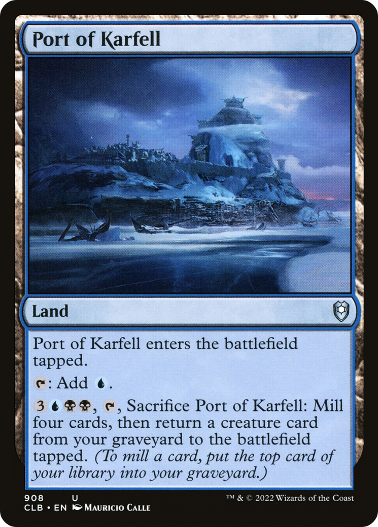 Port of Karfell (CLB-908) - Commander Legends: Battle for Baldur's Gate - Premium MTG Single from Wizards of the Coast - Just $0.08! Shop now at Game Crave Tournament Store