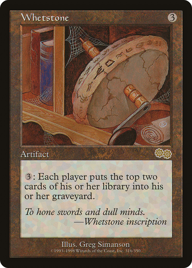 Whetstone (USG-316) - Urza's Saga - Premium MTG Single from Wizards of the Coast - Just $0.14! Shop now at Game Crave Tournament Store