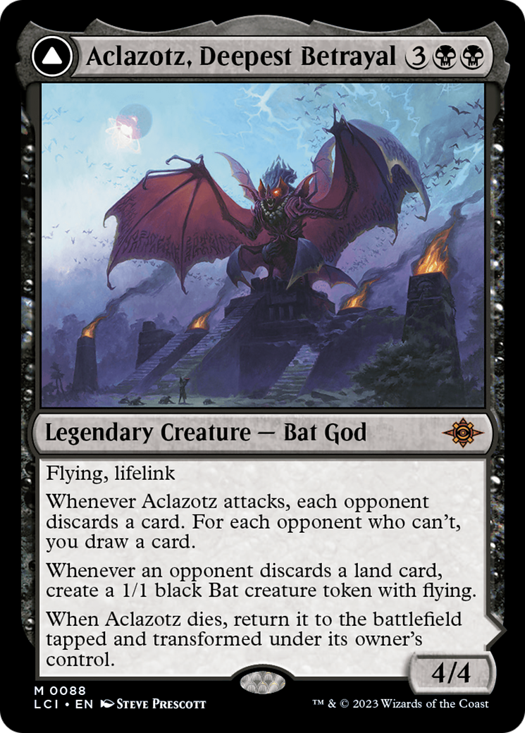 Aclazotz, Deepest Betrayal // Temple of the Dead (LCI-088) - The Lost Caverns of Ixalan Foil - Premium MTG Single from Wizards of the Coast - Just $1.61! Shop now at Game Crave Tournament Store