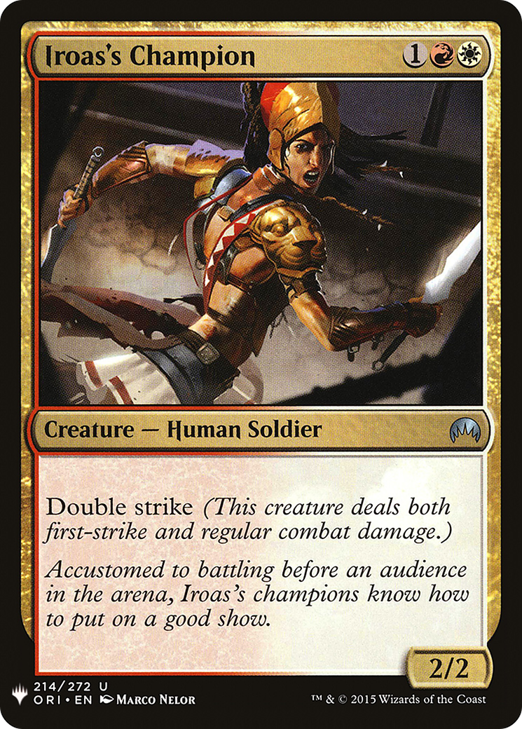 Iroas's Champion (MB1-1438) - Mystery Booster - Premium MTG Single from Wizards of the Coast - Just $0.08! Shop now at Game Crave Tournament Store