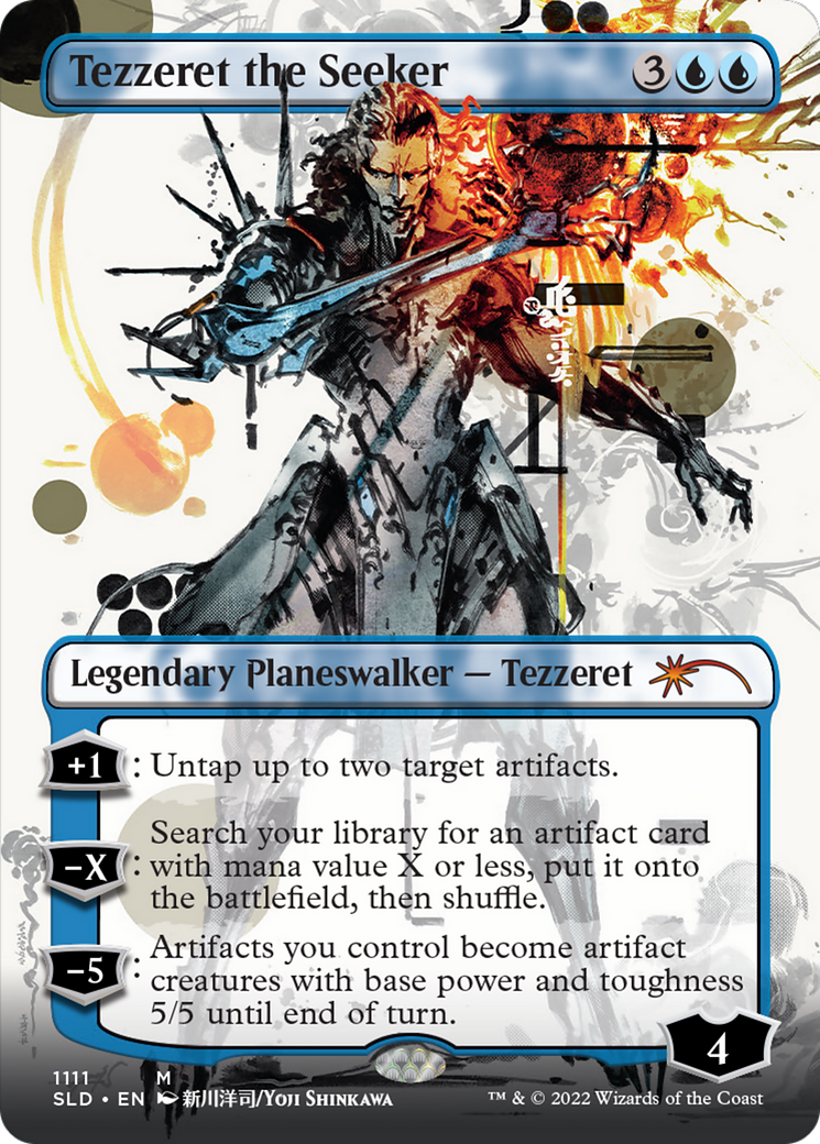 Tezzeret the Seeker (SLD-1111) - Secret Lair Drop (Borderless) - Premium MTG Single from Wizards of the Coast - Just $7.89! Shop now at Game Crave Tournament Store