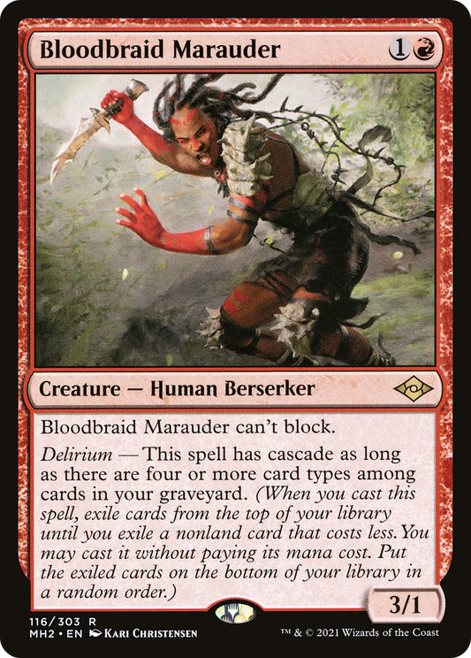 Bloodbraid Marauder (MH2-116) - Modern Horizons 2 - Premium MTG Single from Wizards of the Coast - Just $0.08! Shop now at Game Crave Tournament Store