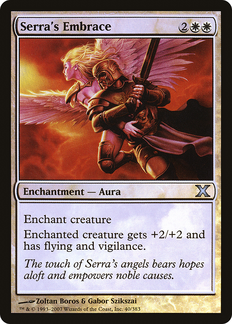 Serra's Embrace (10E-40★) - Tenth Edition Foil - Premium MTG Single from Wizards of the Coast - Just $0.33! Shop now at Game Crave Tournament Store