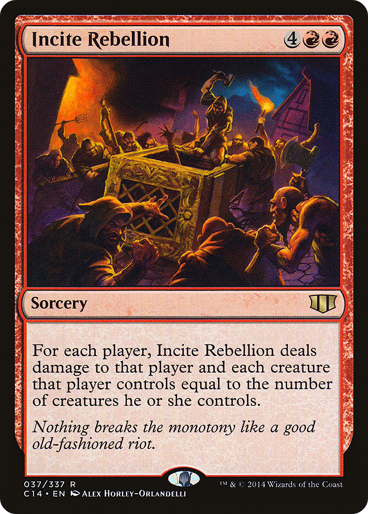 Incite Rebellion (C14-037) - Commander 2014 - Premium MTG Single from Wizards of the Coast - Just $0.08! Shop now at Game Crave Tournament Store