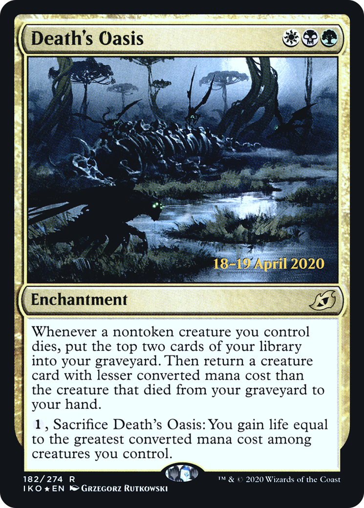 Death's Oasis (PIKO-182S) - Ikoria: Lair of Behemoths Promos Foil - Premium MTG Single from Wizards of the Coast - Just $0.38! Shop now at Game Crave Tournament Store