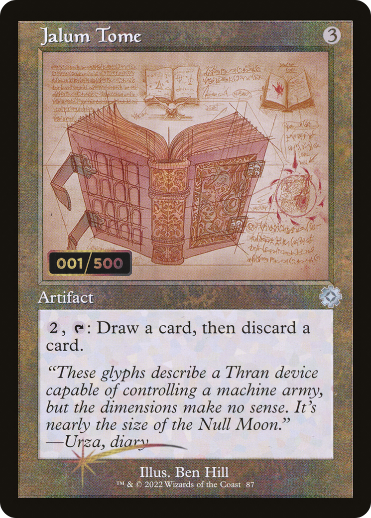 Jalum Tome (BRR-87Z) - The Brothers' War Retro Artifacts Foil - Premium MTG Single from Wizards of the Coast - Just $199.99! Shop now at Game Crave Tournament Store