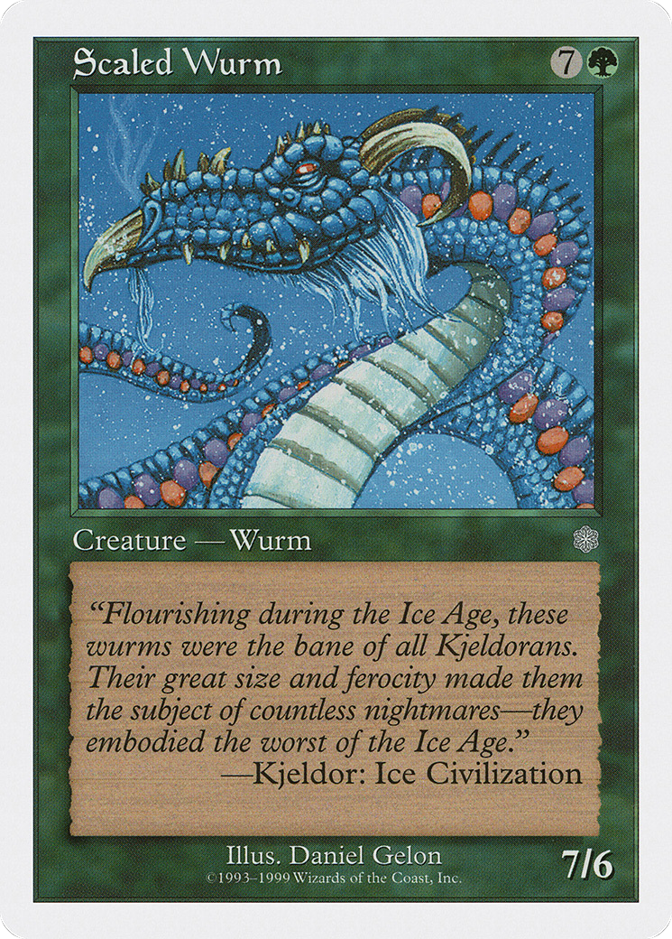 Scaled Wurm (BRB-065) - Battle Royale Box Set - Premium MTG Single from Wizards of the Coast - Just $0.25! Shop now at Game Crave Tournament Store