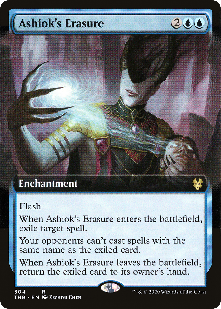 Ashiok's Erasure (THB-304) - Theros Beyond Death: (Extended Art) - Premium MTG Single from Wizards of the Coast - Just $0.25! Shop now at Game Crave Tournament Store
