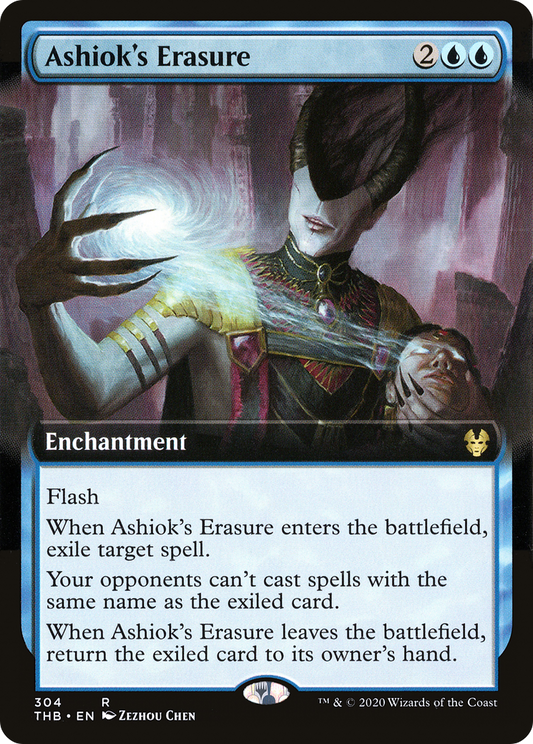 Ashiok's Erasure (THB-304) - Theros Beyond Death: (Extended Art) - Premium MTG Single from Wizards of the Coast - Just $0.25! Shop now at Game Crave Tournament Store