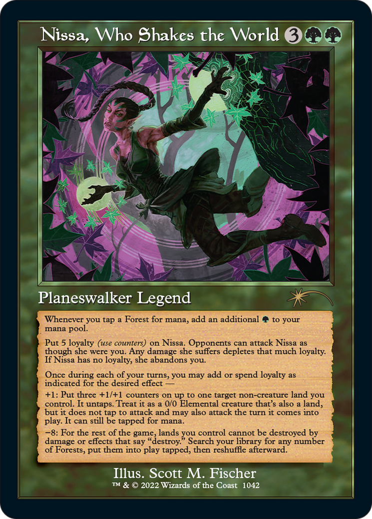 Nissa, Who Shakes the World (SLD-1042) - Secret Lair Drop - Premium MTG Single from Wizards of the Coast - Just $1.27! Shop now at Game Crave Tournament Store