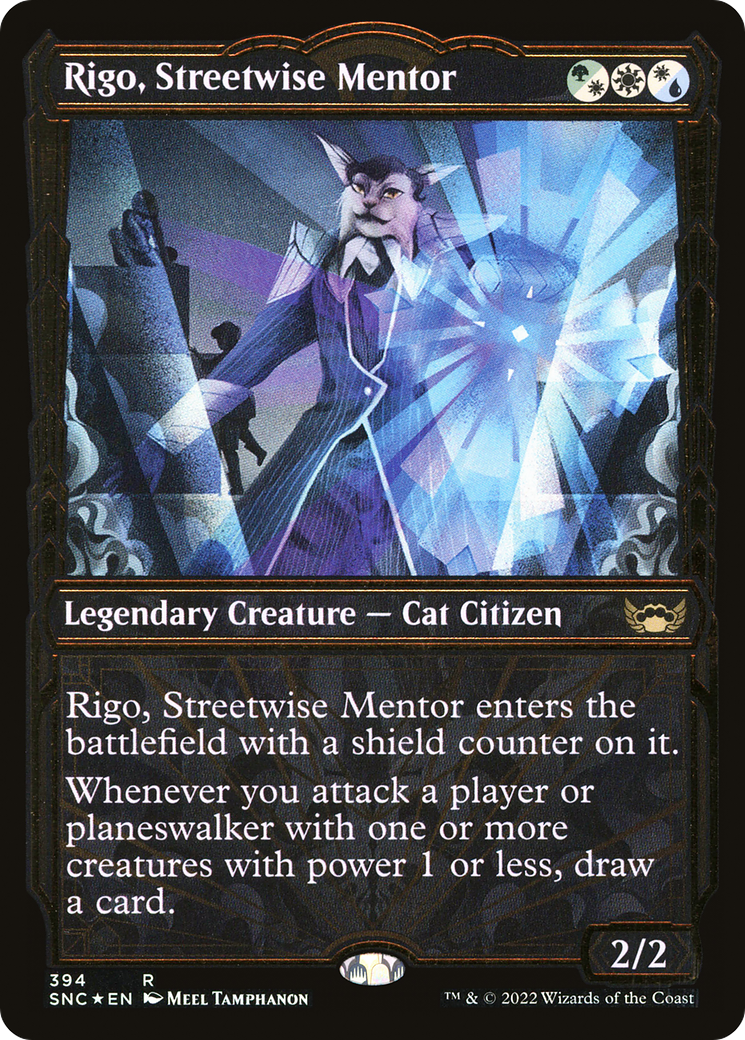 Rigo, Streetwise Mentor (SNC-394) - Streets of New Capenna: (Showcase) Foil - Premium MTG Single from Wizards of the Coast - Just $0.22! Shop now at Game Crave Tournament Store