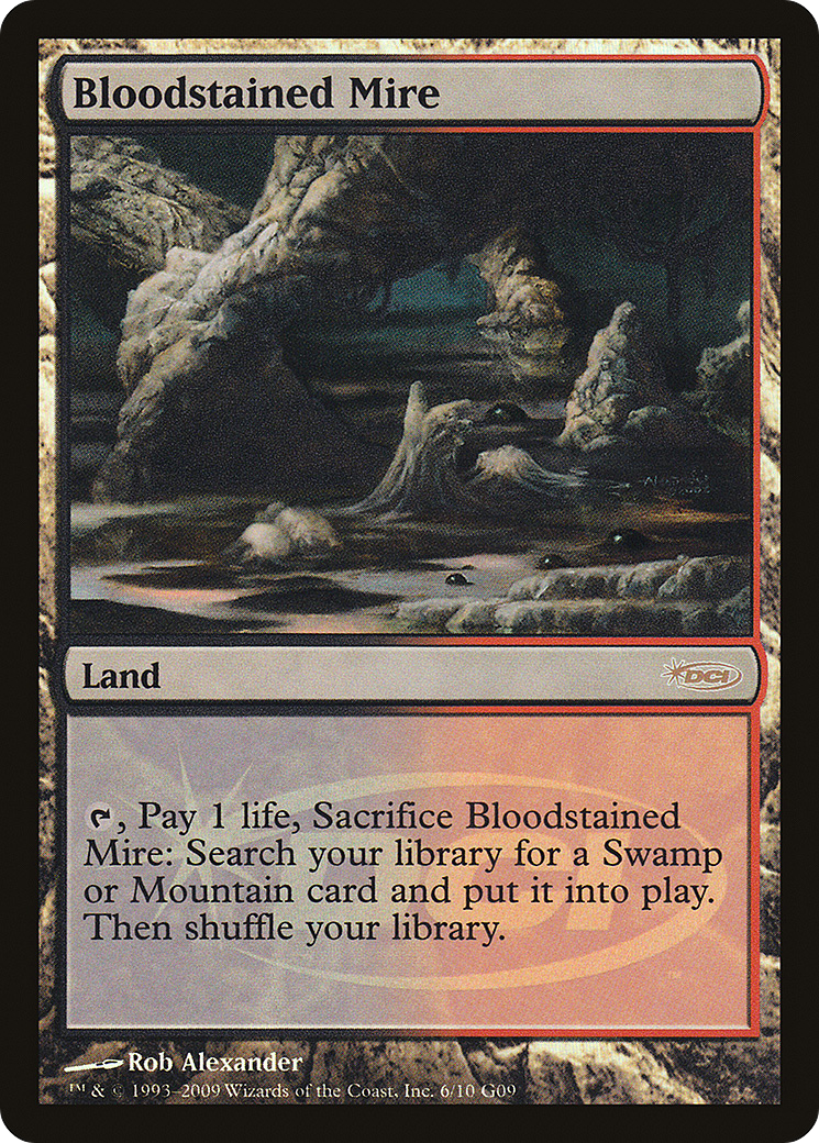 Bloodstained Mire (G09-006) - Judge Gift Cards 2009 Foil - Premium MTG Single from Wizards of the Coast - Just $43.04! Shop now at Game Crave Tournament Store