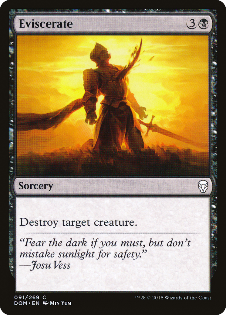Eviscerate (DOM-091) - Dominaria Foil - Premium MTG Single from Wizards of the Coast - Just $0.08! Shop now at Game Crave Tournament Store