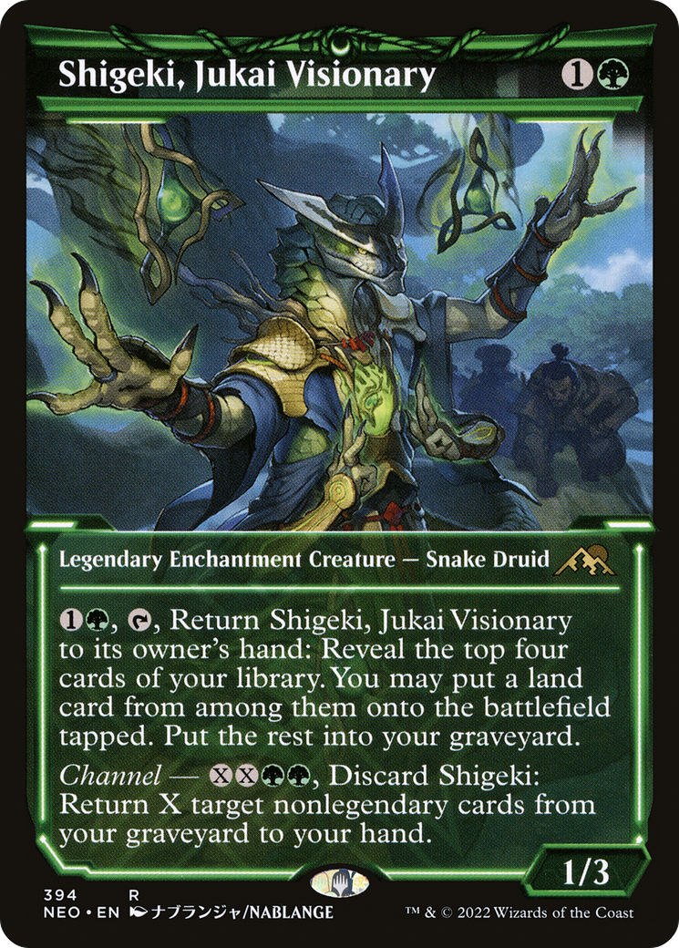 Shigeki, Jukai Visionary (NEO-394) - Kamigawa: Neon Dynasty: (Showcase) - Premium MTG Single from Wizards of the Coast - Just $1.02! Shop now at Game Crave Tournament Store