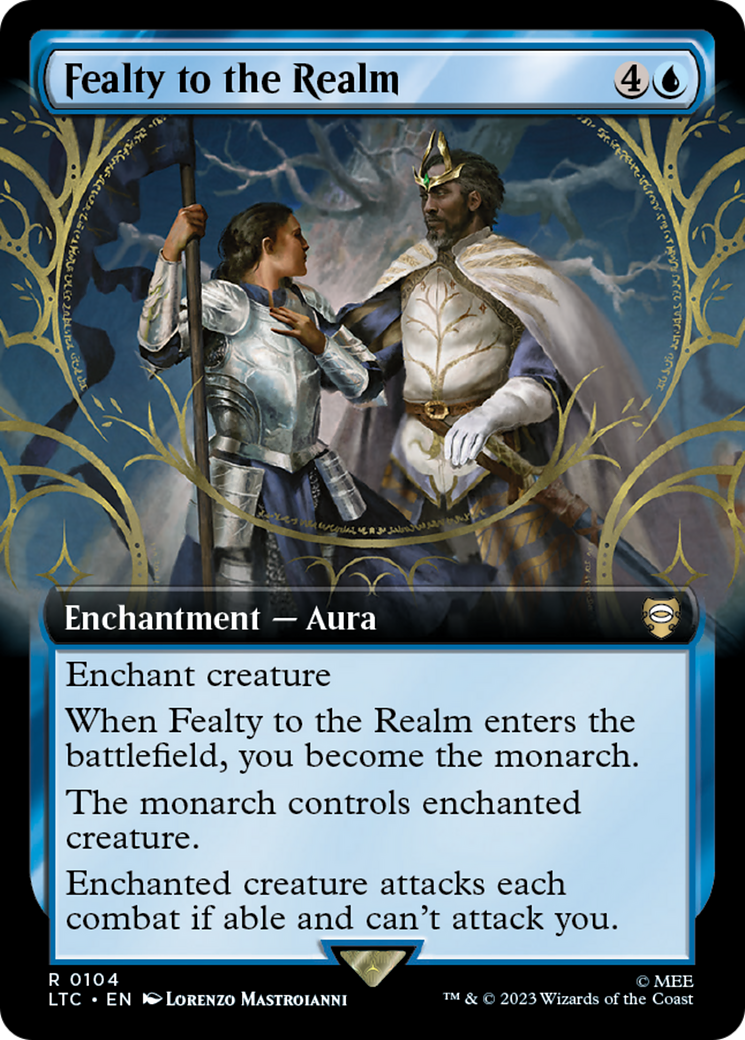Fealty to the Realm (LTC-104) - Tales of Middle-earth Commander: (Extended Art) - Premium MTG Single from Wizards of the Coast - Just $0.10! Shop now at Game Crave Tournament Store