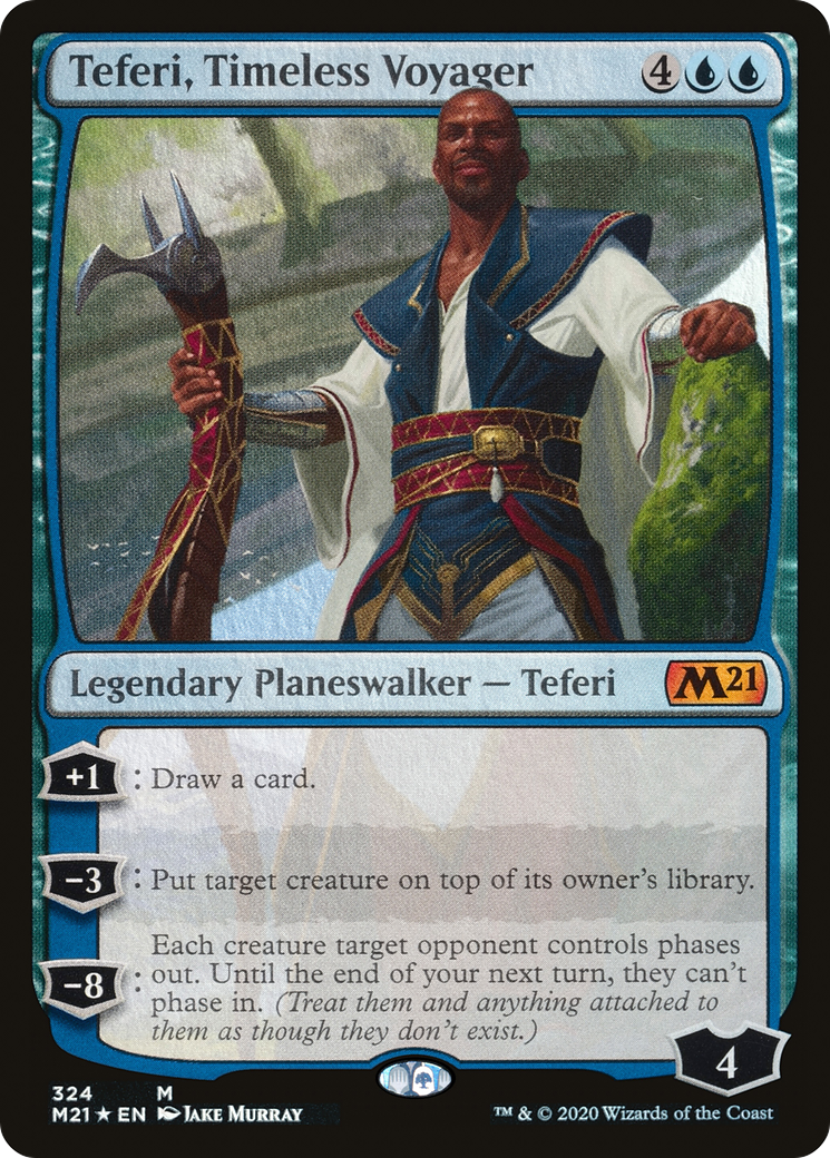 Teferi, Timeless Voyager (M21-324) - Core Set 2021 Foil - Premium MTG Single from Wizards of the Coast - Just $0.53! Shop now at Game Crave Tournament Store
