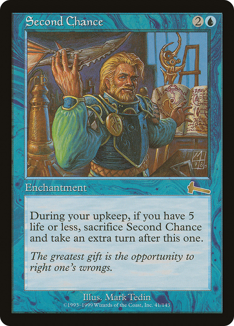 Second Chance (ULG-041) - Urza's Legacy Foil - Premium MTG Single from Wizards of the Coast - Just $18.81! Shop now at Game Crave Tournament Store