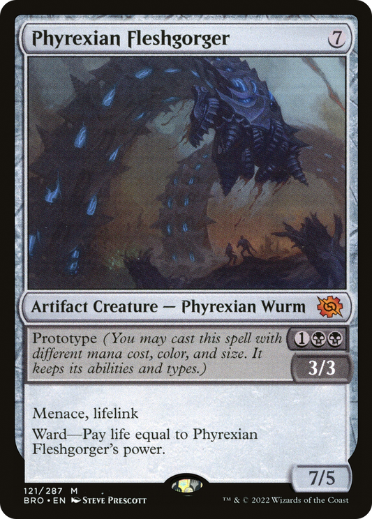Phyrexian Fleshgorger (BRO-121) - The Brothers' War - Premium MTG Single from Wizards of the Coast - Just $1.54! Shop now at Game Crave Tournament Store