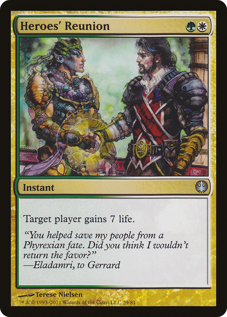 Heroes' Reunion (DDG-029) - Duel Decks: Knights vs. Dragons - Premium MTG Single from Wizards of the Coast - Just $0.08! Shop now at Game Crave Tournament Store