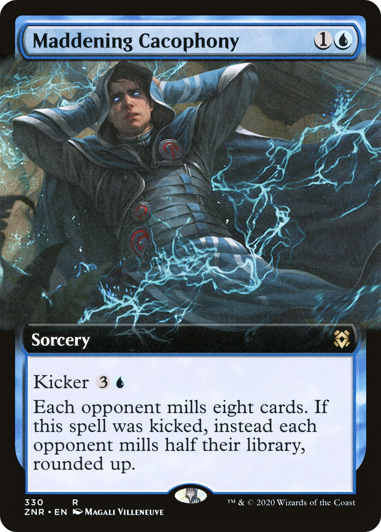 Maddening Cacophony (ZNR-330) - Zendikar Rising: (Extended Art) Foil - Premium MTG Single from Wizards of the Coast - Just $1.67! Shop now at Game Crave Tournament Store