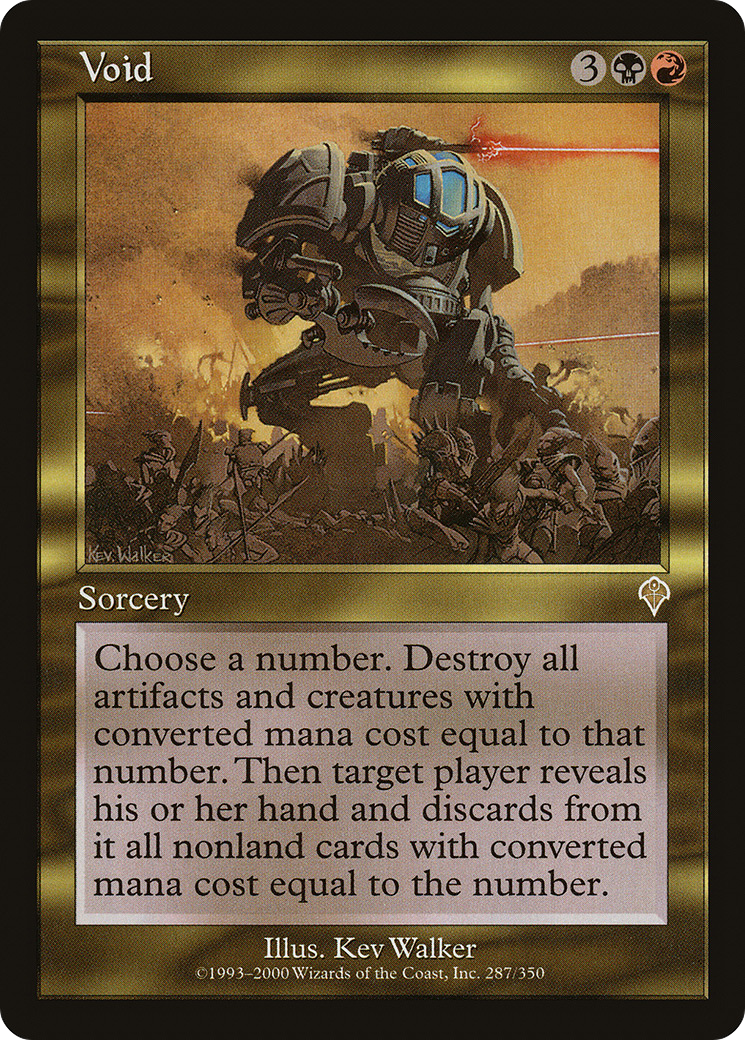 Void (INV-287) - Invasion - Premium MTG Single from Wizards of the Coast - Just $0.38! Shop now at Game Crave Tournament Store