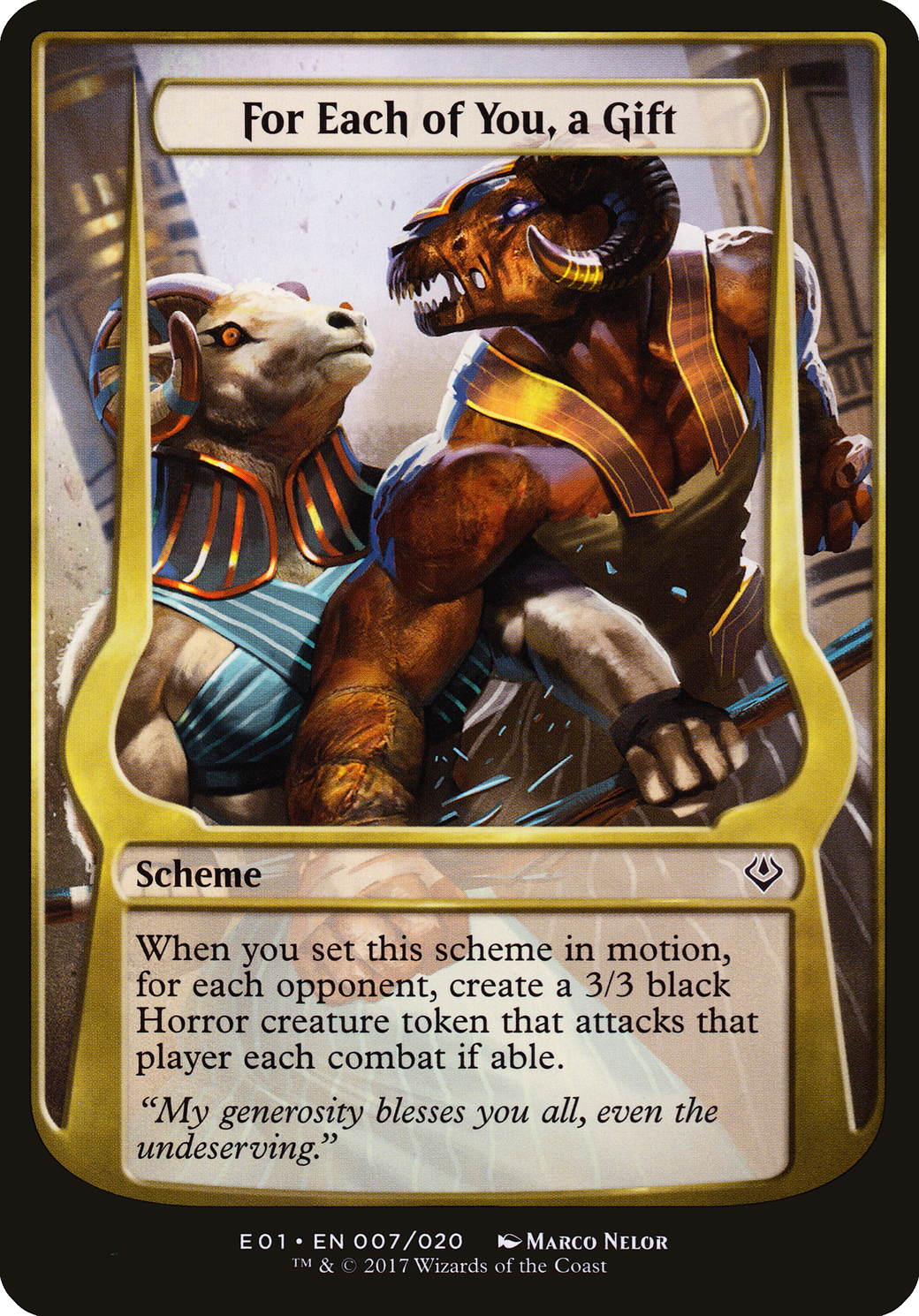 For Each of You, a Gift (OE01-07★) - Archenemy: Nicol Bolas Schemes - Premium MTG Single from Wizards of the Coast - Just $1.14! Shop now at Game Crave Tournament Store
