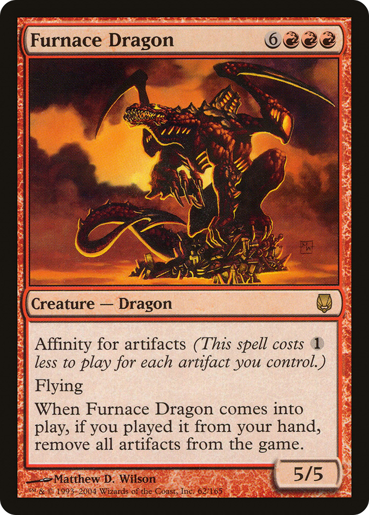 Furnace Dragon (DST-062) - Darksteel Foil - Premium MTG Single from Wizards of the Coast - Just $6.72! Shop now at Game Crave Tournament Store