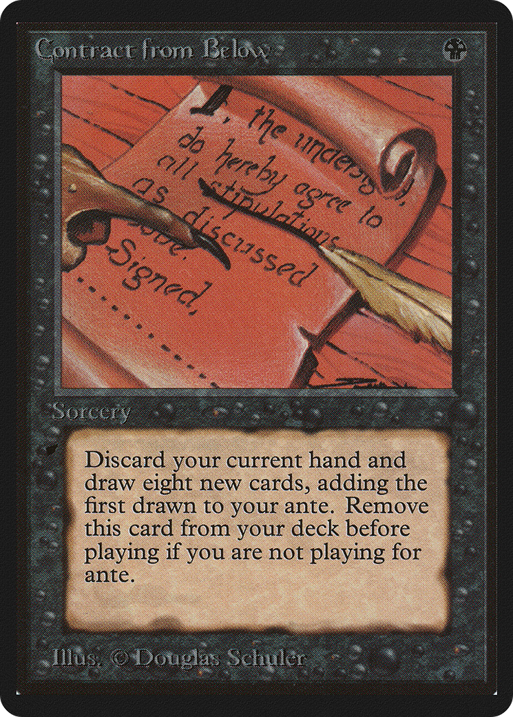 Contract from Below (LEB-097) - Limited Edition Beta - Premium MTG Single from Wizards of the Coast - Just $0! Shop now at Game Crave Tournament Store