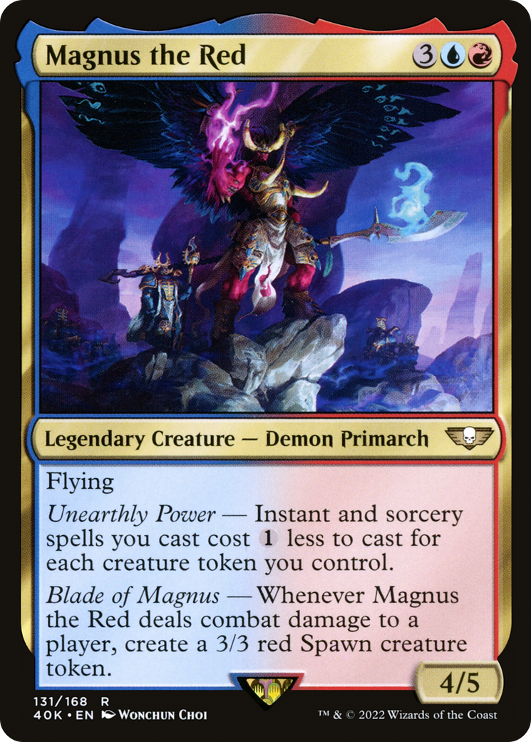 Magnus the Red (40K-131) - Warhammer 40,000 Commander - Premium MTG Single from Wizards of the Coast - Just $3.66! Shop now at Game Crave Tournament Store