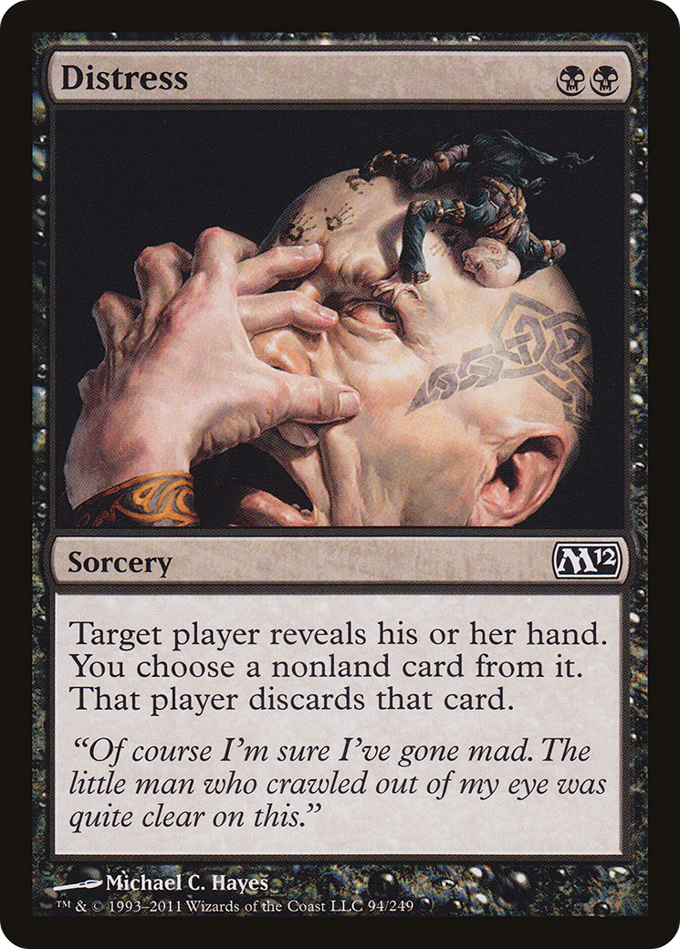 Distress (M12-094) - Magic 2012 Foil - Premium MTG Single from Wizards of the Coast - Just $0.19! Shop now at Game Crave Tournament Store