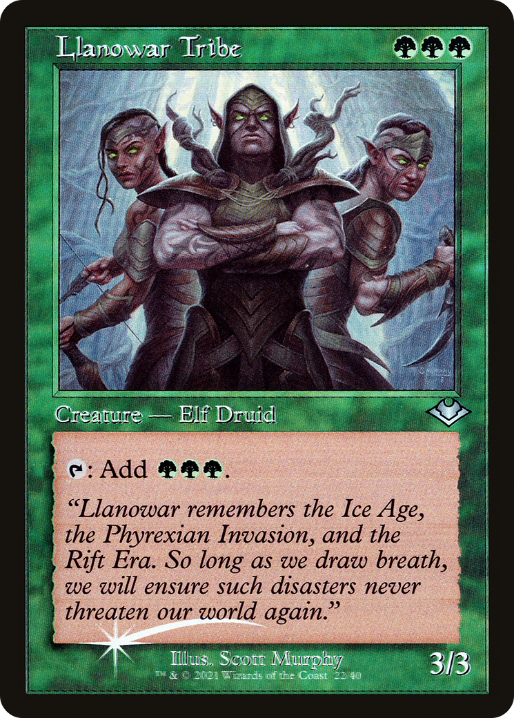 Llanowar Tribe (H1R-022) - Modern Horizons 1 Timeshifts Foil - Premium MTG Single from Wizards of the Coast - Just $0.45! Shop now at Game Crave Tournament Store