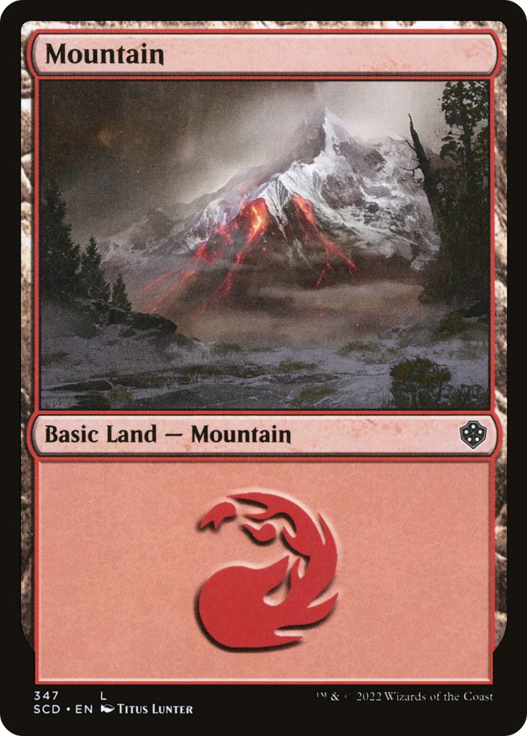 Mountain (SCD-347) - Starter Commander Decks - Premium MTG Single from Wizards of the Coast - Just $0.25! Shop now at Game Crave Tournament Store