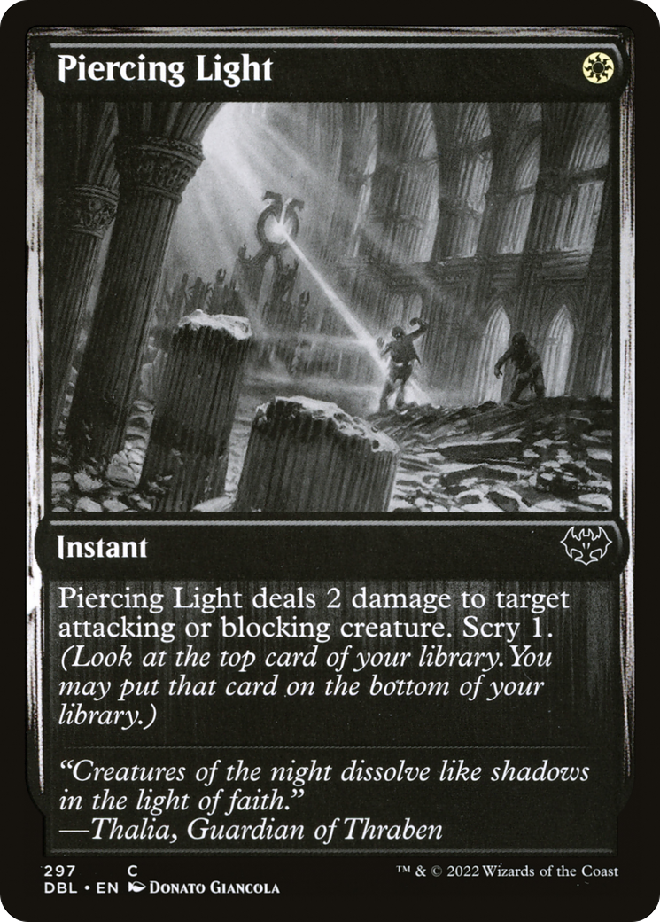 Piercing Light (DBL-297) - Innistrad: Double Feature - Premium MTG Single from Wizards of the Coast - Just $0.08! Shop now at Game Crave Tournament Store