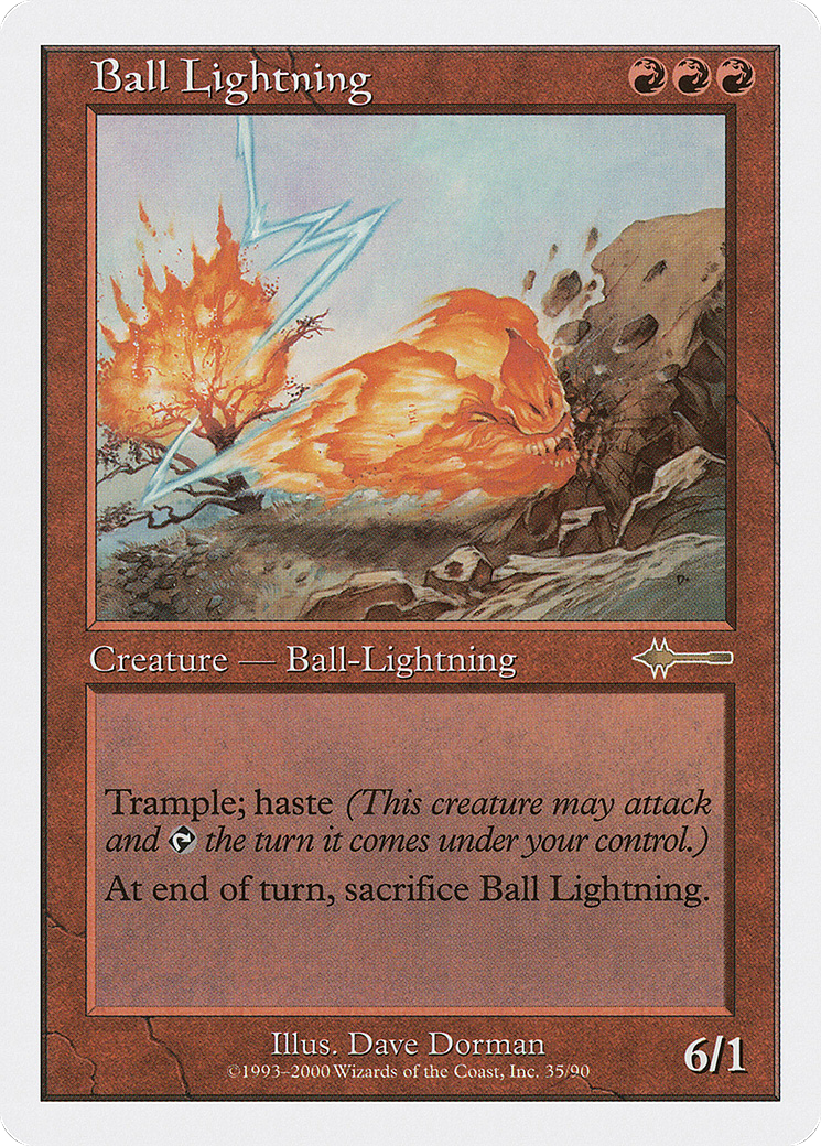 Ball Lightning (BTD-035) - Beatdown Box Set - Premium MTG Single from Wizards of the Coast - Just $0.53! Shop now at Game Crave Tournament Store
