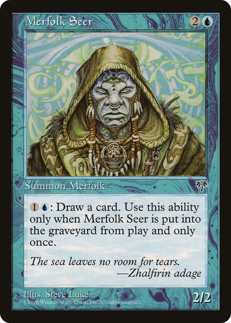 Merfolk Seer (MIR-076) - Mirage - Premium MTG Single from Wizards of the Coast - Just $0.08! Shop now at Game Crave Tournament Store
