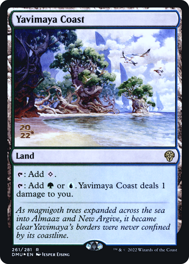 Yavimaya Coast (PDMU-261S) - Dominaria United Promos Foil - Premium MTG Single from Wizards of the Coast - Just $0.53! Shop now at Game Crave Tournament Store
