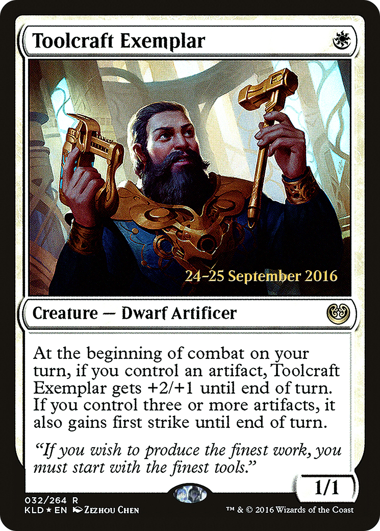 Toolcraft Exemplar (PKLD-32S) - Kaladesh Promos Foil - Premium MTG Single from Wizards of the Coast - Just $0.20! Shop now at Game Crave Tournament Store