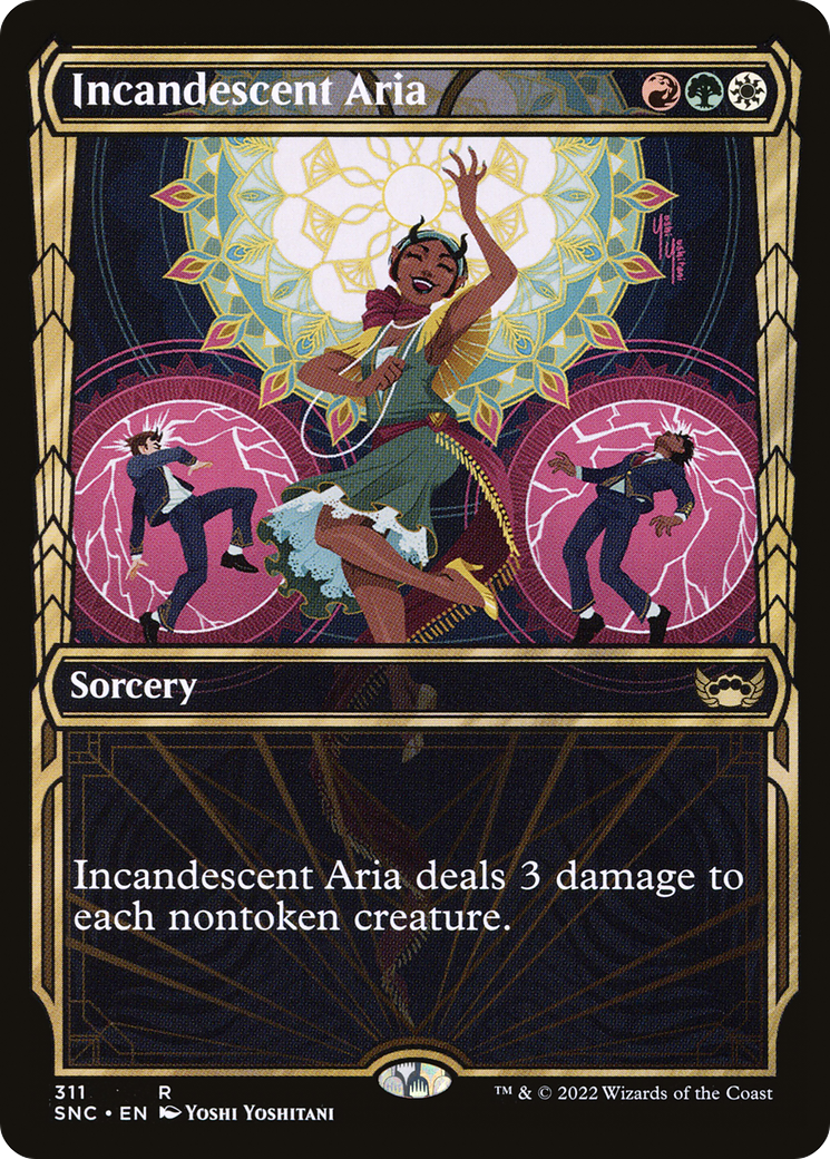 Incandescent Aria (SNC-311) - Streets of New Capenna: (Showcase) - Premium MTG Single from Wizards of the Coast - Just $0.08! Shop now at Game Crave Tournament Store