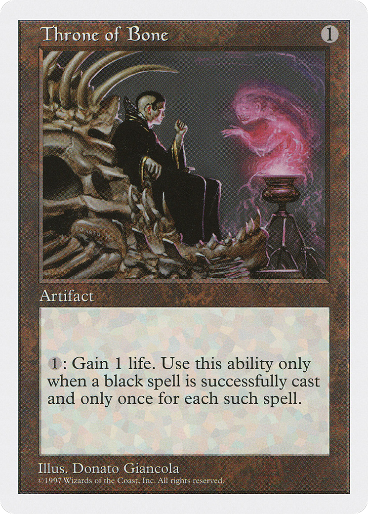 Throne of Bone (5ED-403) - Fifth Edition - Premium MTG Single from Wizards of the Coast - Just $0.08! Shop now at Game Crave Tournament Store
