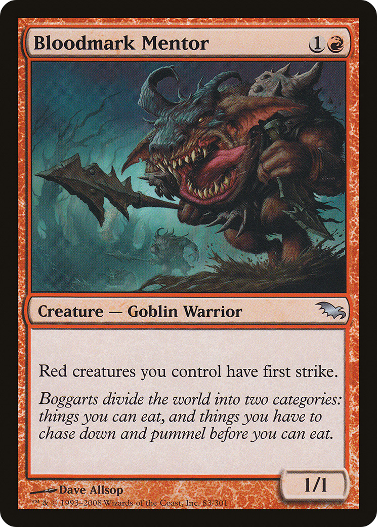 Bloodmark Mentor (SHM-083) - Shadowmoor - Premium MTG Single from Wizards of the Coast - Just $0.78! Shop now at Game Crave Tournament Store