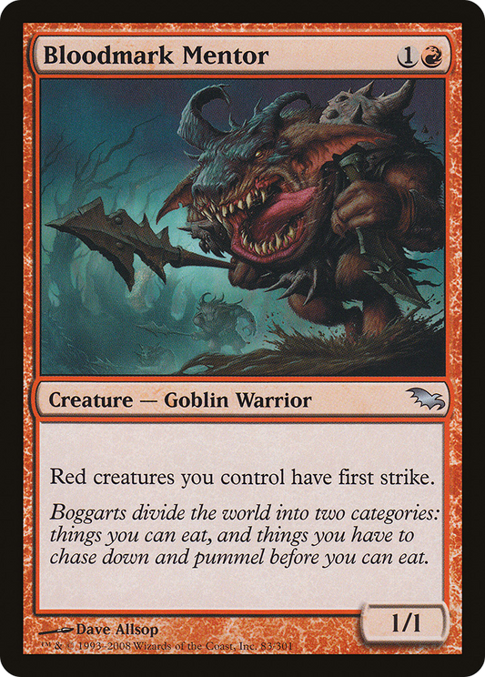 Bloodmark Mentor (SHM-083) - Shadowmoor - Premium MTG Single from Wizards of the Coast - Just $0.78! Shop now at Game Crave Tournament Store