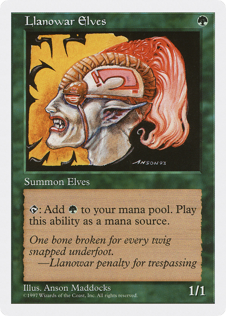 Llanowar Elves (5ED-313) - Fifth Edition - Premium MTG Single from Wizards of the Coast - Just $0.15! Shop now at Game Crave Tournament Store