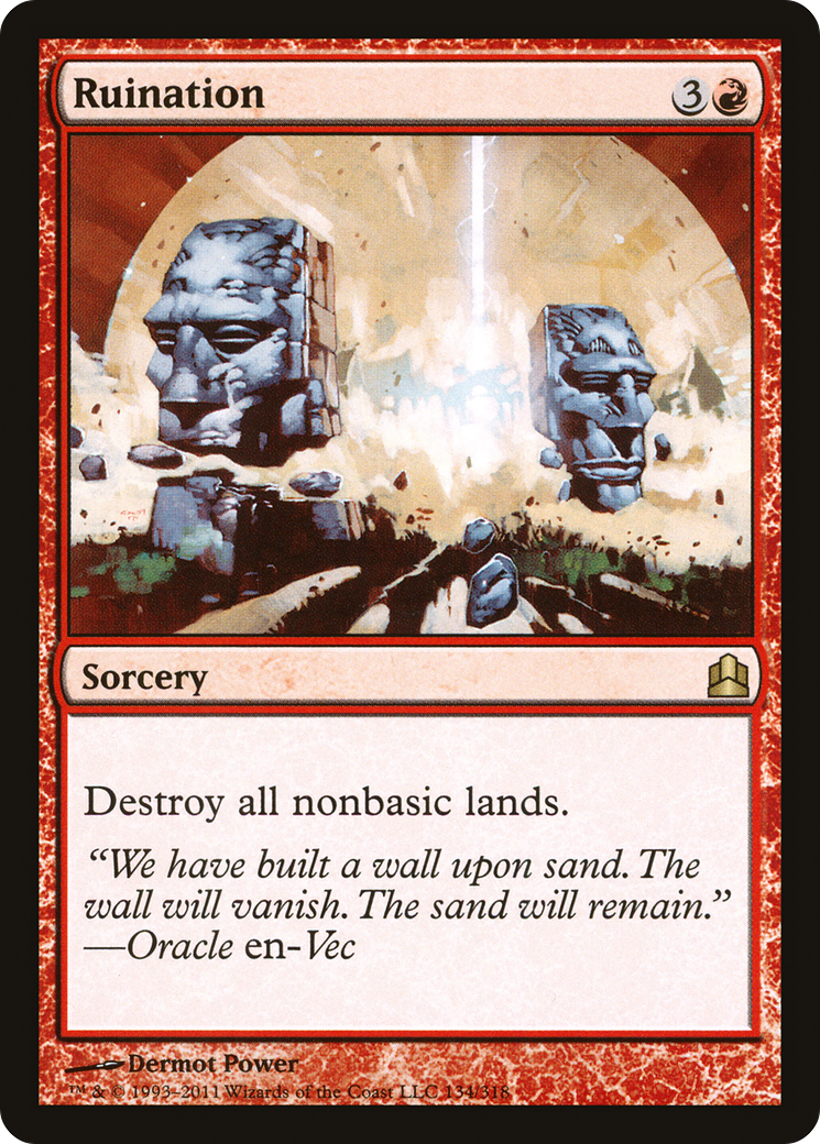 Ruination (CMD-134) - Commander 2011 - Premium MTG Single from Wizards of the Coast - Just $1.17! Shop now at Game Crave Tournament Store