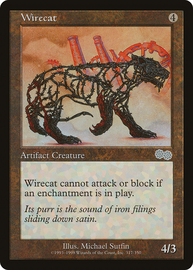 Wirecat (USG-317) - Urza's Saga - Premium MTG Single from Wizards of the Coast - Just $0.08! Shop now at Game Crave Tournament Store