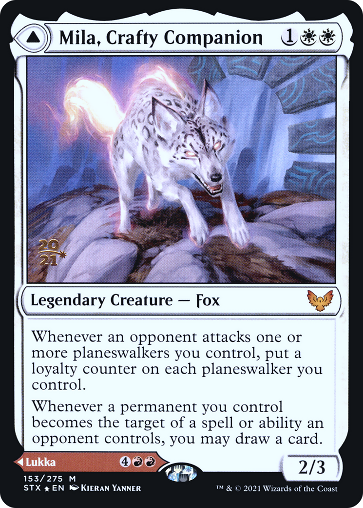 Mila, Crafty Companion // Lukka, Wayward Bonder (PSTX-153S) - Strixhaven: School of Mages Promos Foil - Premium MTG Single from Wizards of the Coast - Just $1.07! Shop now at Game Crave Tournament Store