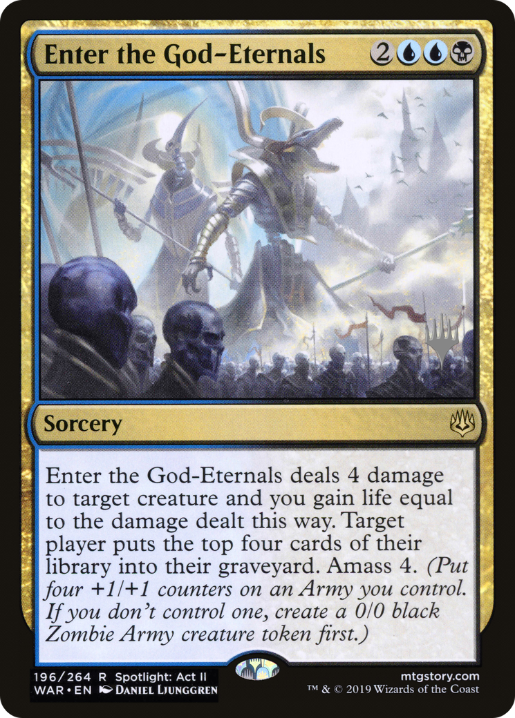 Enter the God-Eternals (PWAR-196P) - War of the Spark Promos Foil - Premium MTG Single from Wizards of the Coast - Just $0.19! Shop now at Game Crave Tournament Store