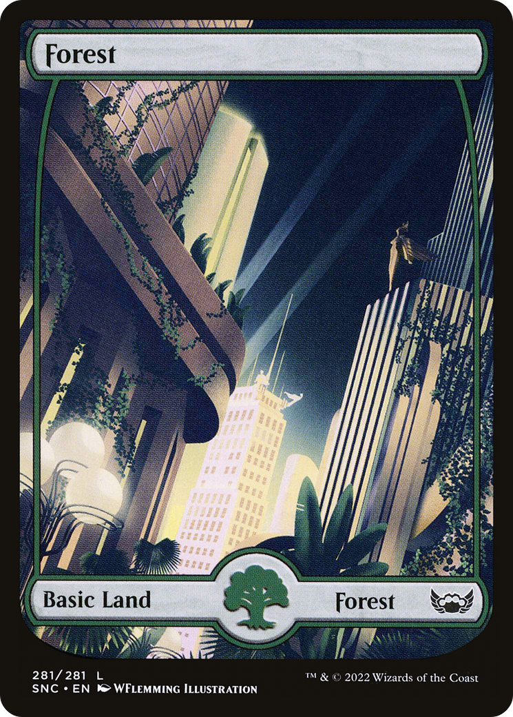 Forest (SNC-281) - Streets of New Capenna: (Full Art) - Premium MTG Single from Wizards of the Coast - Just $0.08! Shop now at Game Crave Tournament Store